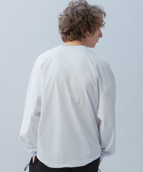 DRAWSTRING LONG SLEEVE TEE / ドローストリングロングスリーブTシャツ