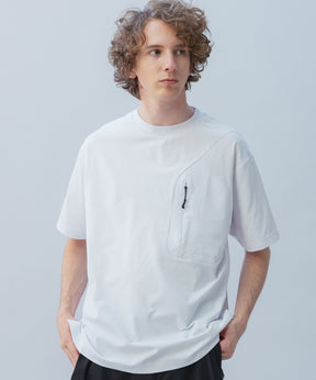 HIDDEN ZIP POCKET SHORT SLEEVE TEE / コンシールファスナーポケット ショートスリーブTシャツ