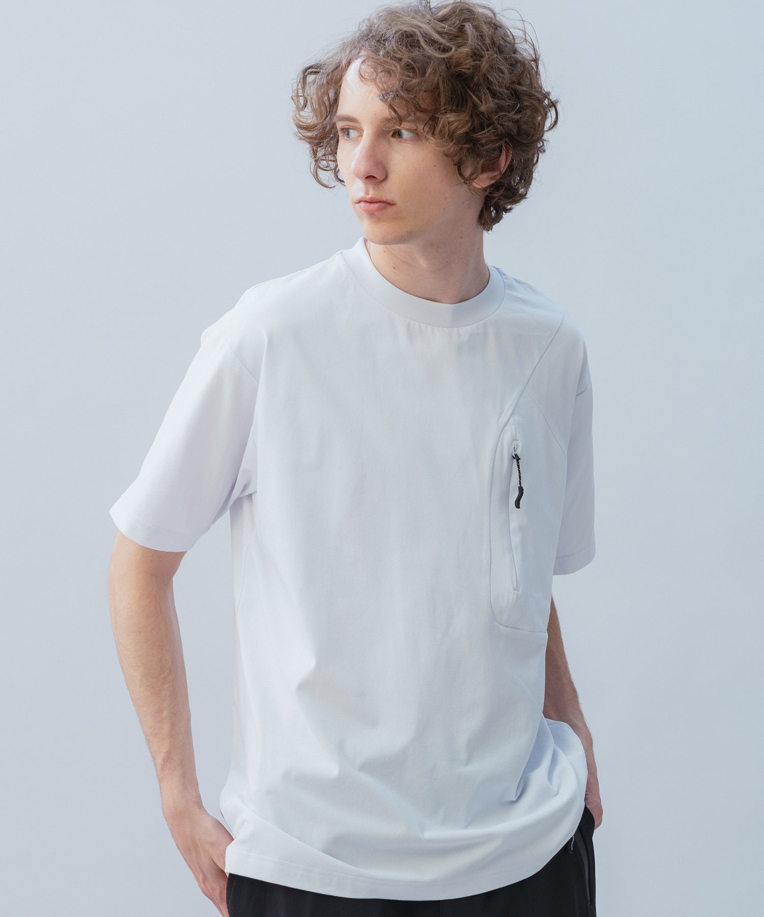 HIDDEN ZIP POCKET SHORT SLEEVE TEE / コンシールファスナーポケット ショートスリーブTシャツ