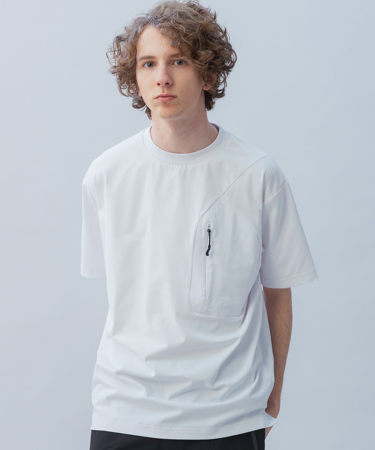 HIDDEN ZIP POCKET SHORT SLEEVE TEE / コンシールファスナーポケット ショートスリーブTシャツ