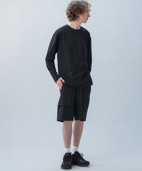 HIDDEN ZIP POCKET LONG SLEEVE TEE / コンシールファスナーポケット ロングスリーブTシャツ