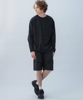HIDDEN ZIP POCKET LONG SLEEVE TEE / コンシールファスナーポケット ロングスリーブTシャツ