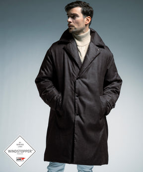 【Pre-order: Mid-October Delivery】WOOL-LIKE LONG DOWN COAT / WINDSTOPPER® PRODUCTS BY GORE-TEX LABS