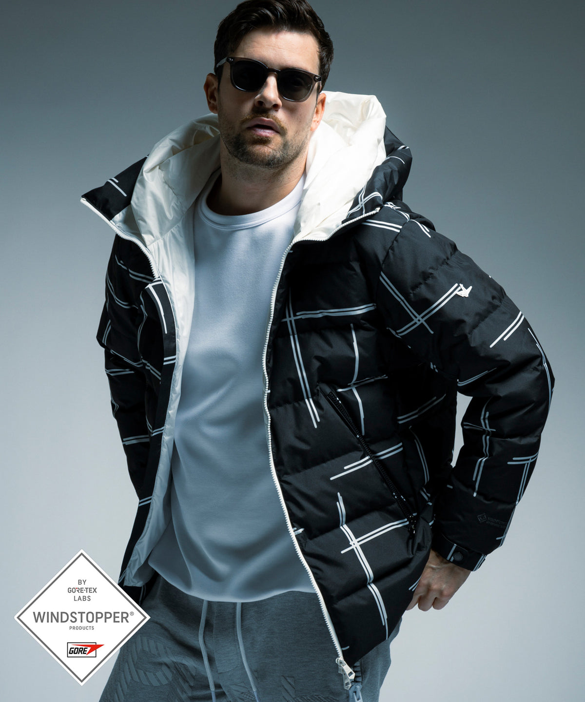 DOUBLE HOOD DOWN JACKET ダブルフードダウンジャケット / WINDSTOPPER® PRODUCTS BY GORE-TEX LABS