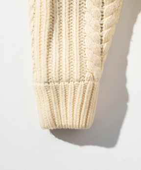AERO STILL MERINO WOOL GRADATION KNIT CARDIGAN