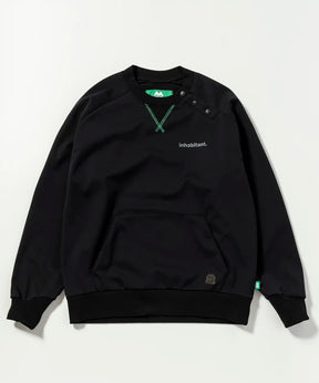 【MENS】撥水・耐水・高耐久加工スキー・スノーボードウェア クルーネックプルオーバー WATER-REPELLENT CREW NECK PULLOVER