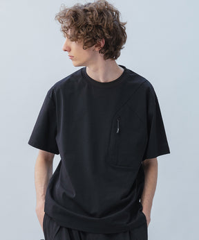 HIDDEN ZIP POCKET SHORT SLEEVE TEE / コンシールファスナーポケット ショートスリーブTシャツ