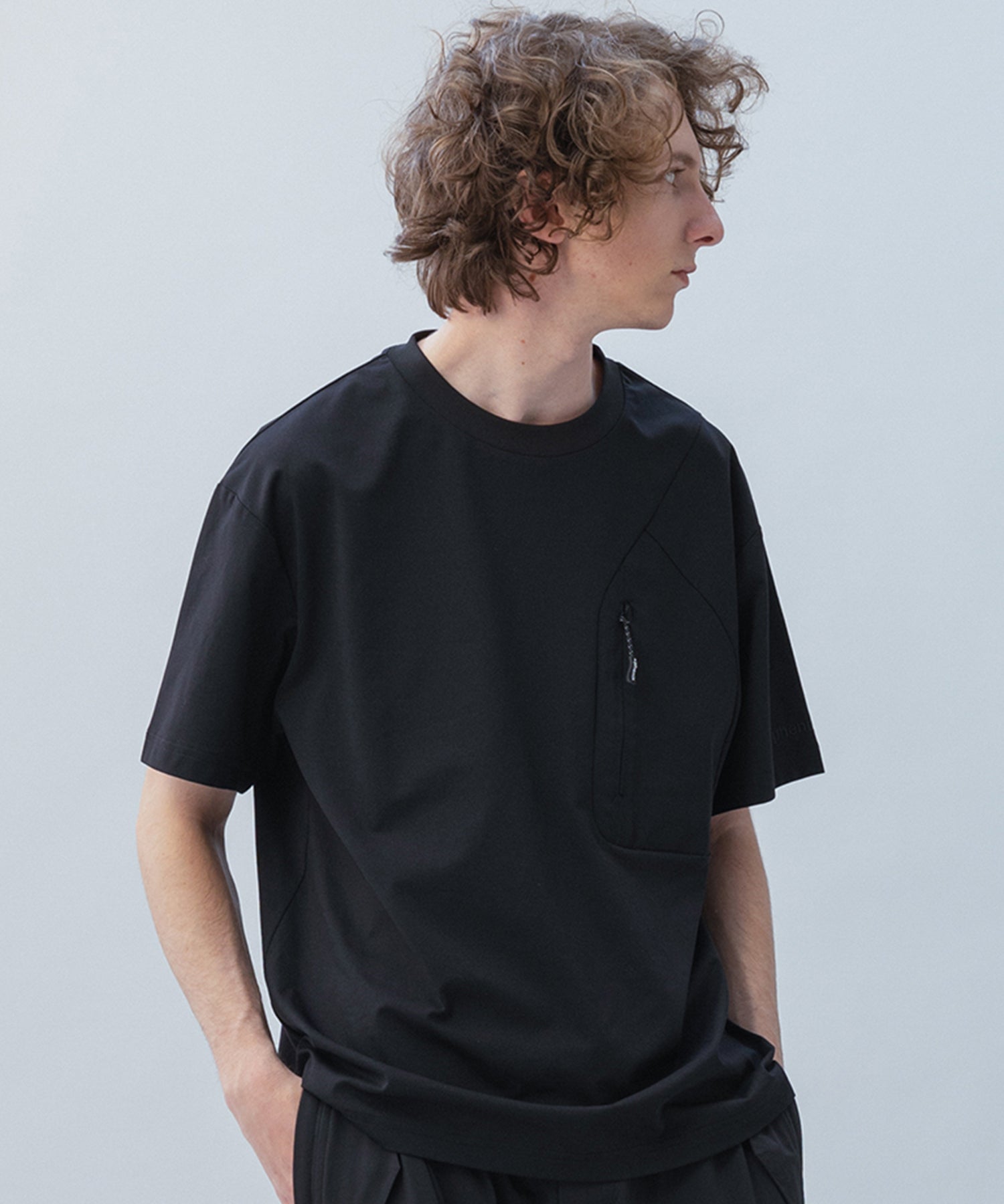 HIDDEN ZIP POCKET SHORT SLEEVE TEE / コンシールファスナーポケット ショートスリーブTシャツ