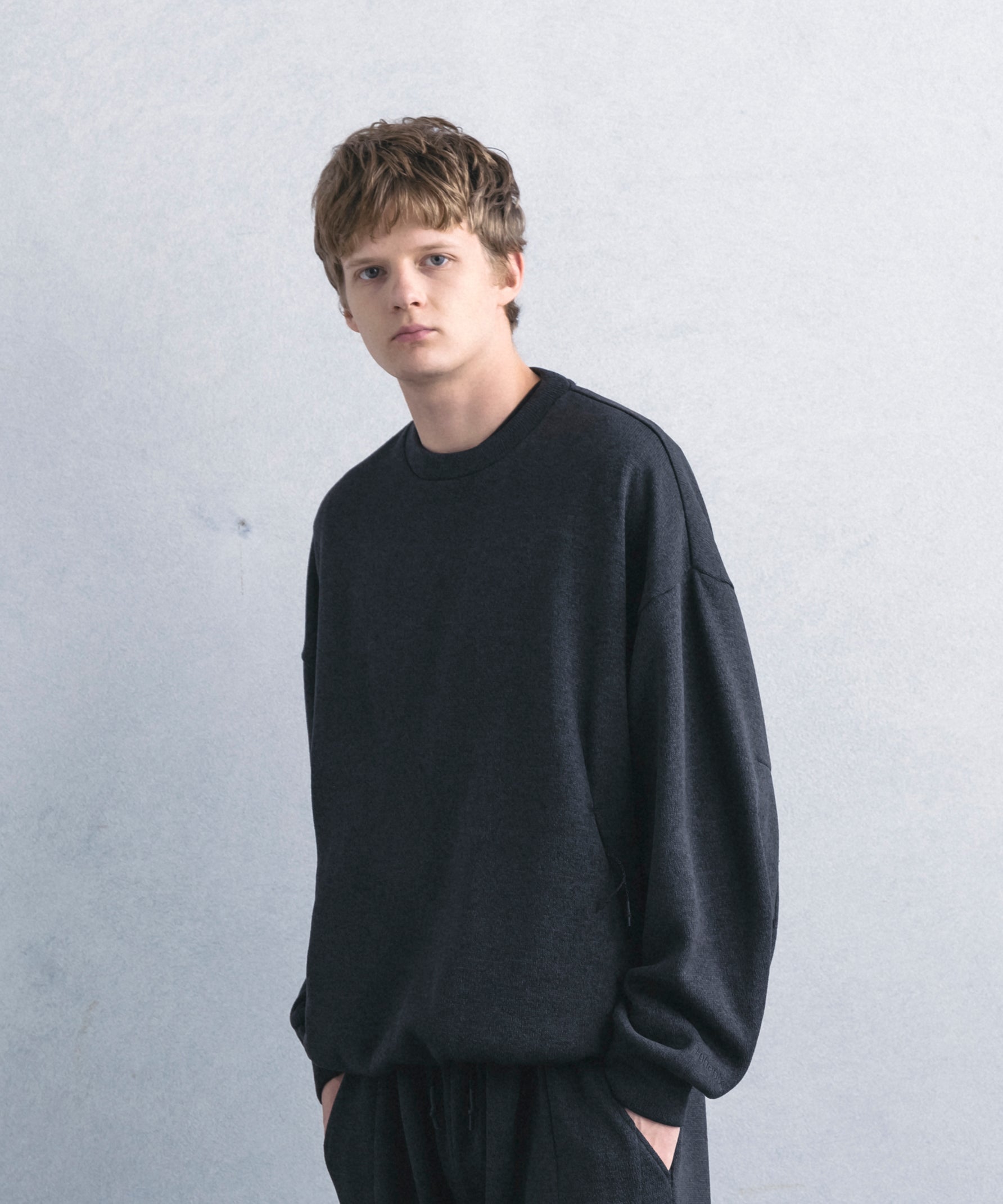 【1月中旬お届け予約商品】CREW NECK FLEECE SHIRT クルーネック フリースシャツ