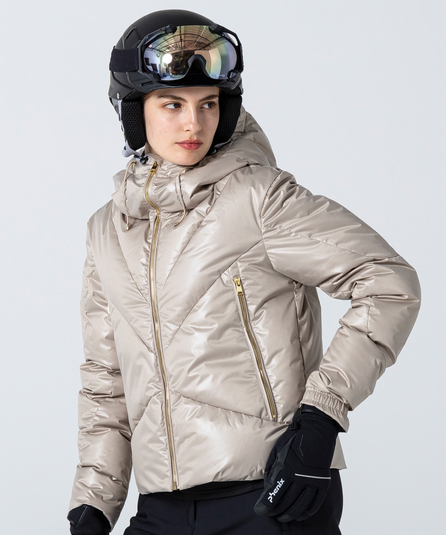 【WOMENS】Irregular Cutting Down Jacket イレギュラーカッティングダウンジャケット / GRACE /phenixスキーウェア 25AW