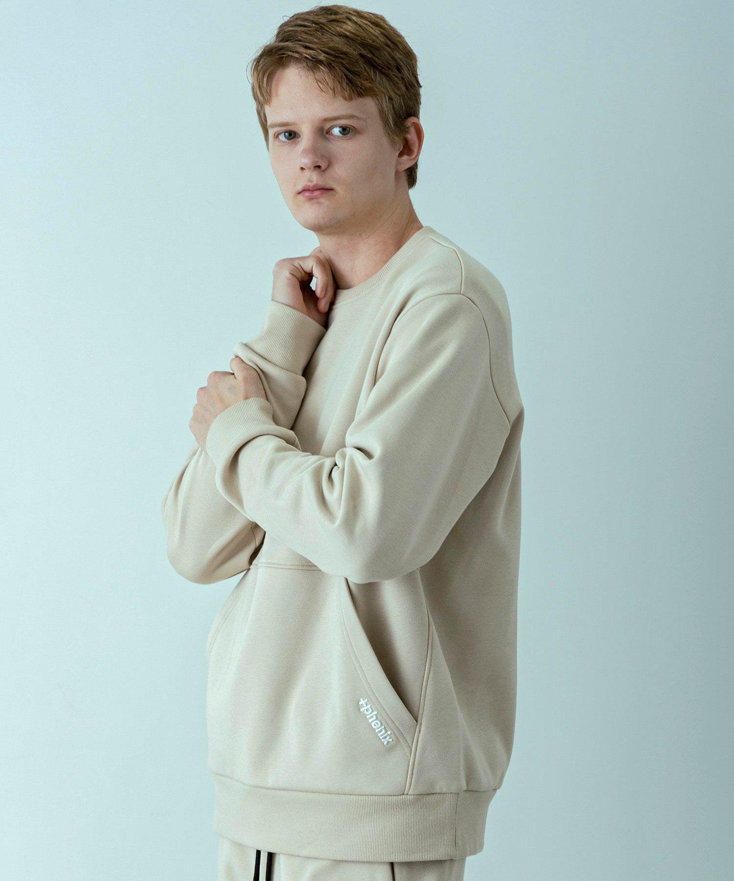 【MENS】HEAVY DUTY CREW NECK SWEAT  ヘビーデューティー クルーネックスウェット / +phenix(プラスフェニックス)