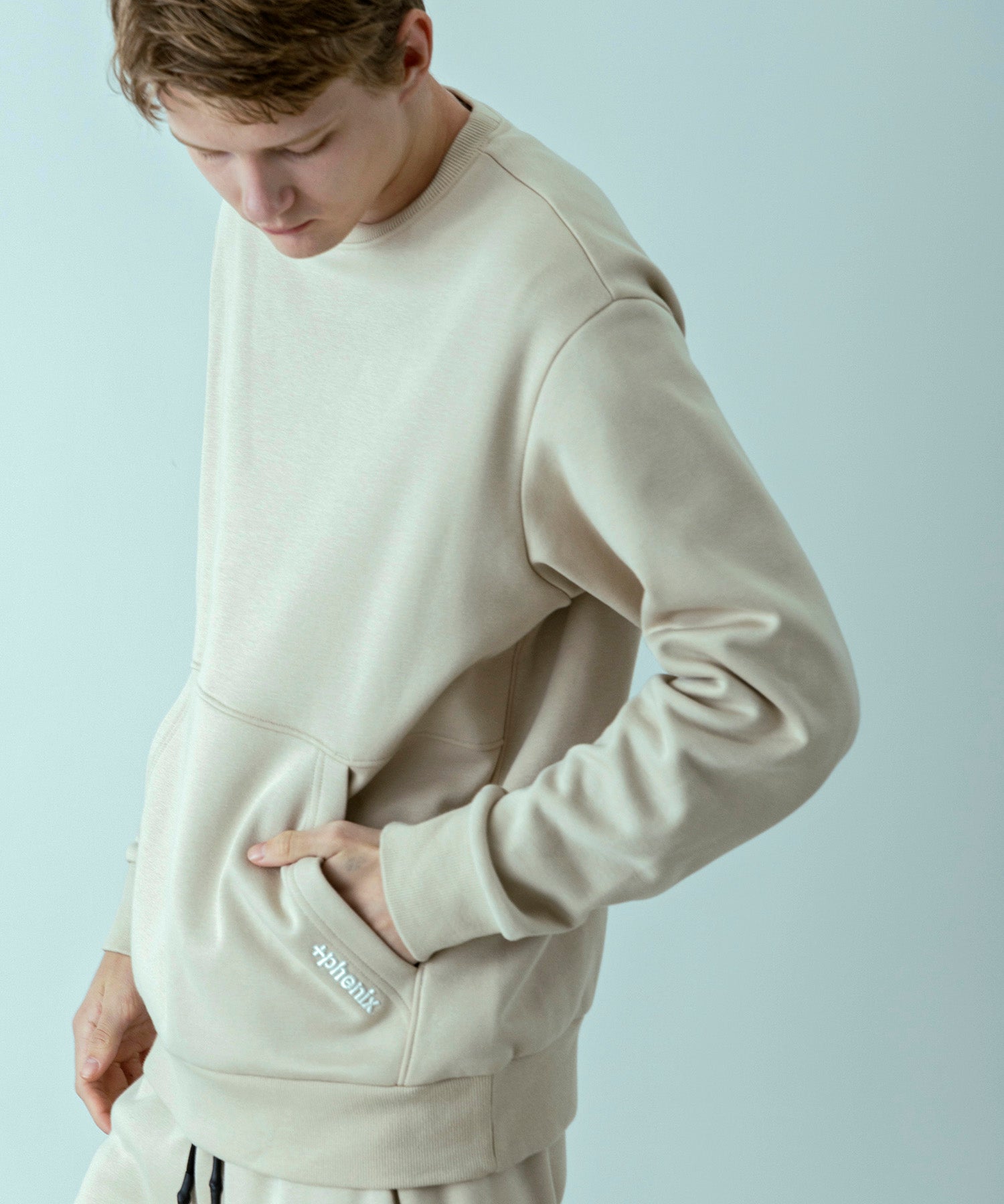 【MENS】HEAVY DUTY CREW NECK SWEAT  ヘビーデューティー クルーネックスウェット / +phenix(プラスフェニックス)