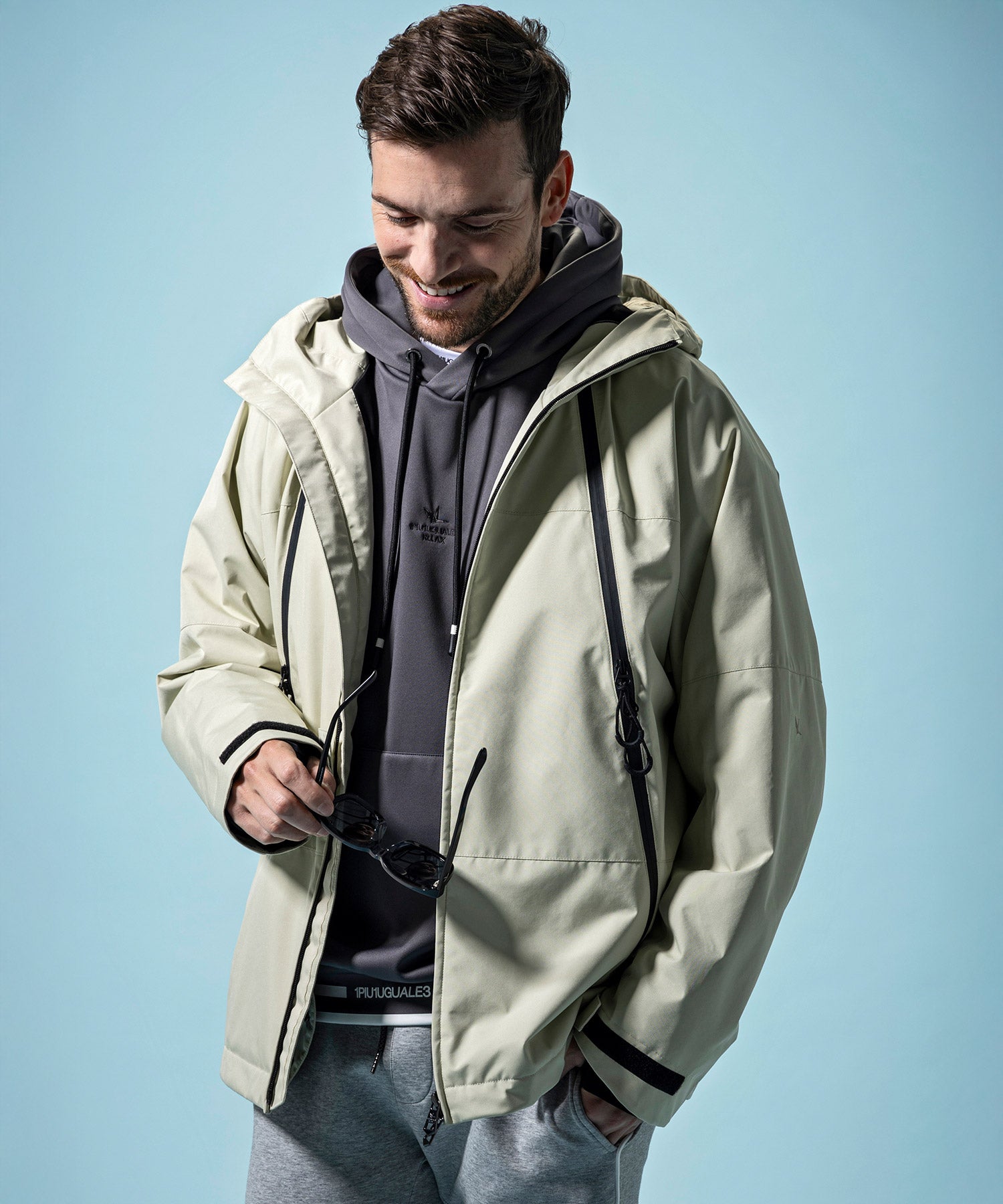 【MENS】GTX HOODED LAYER SNOW JACKET フーデッドレイヤースノージャケット / WINDSTOPPER(R) プロダクト by GORE-TEX LABS /ウィンドストッパー/ゴアテックス/1PIU1UGUALE3 RELAX × +phenix(ウノピゥウノウグァーレトレ リラックス)