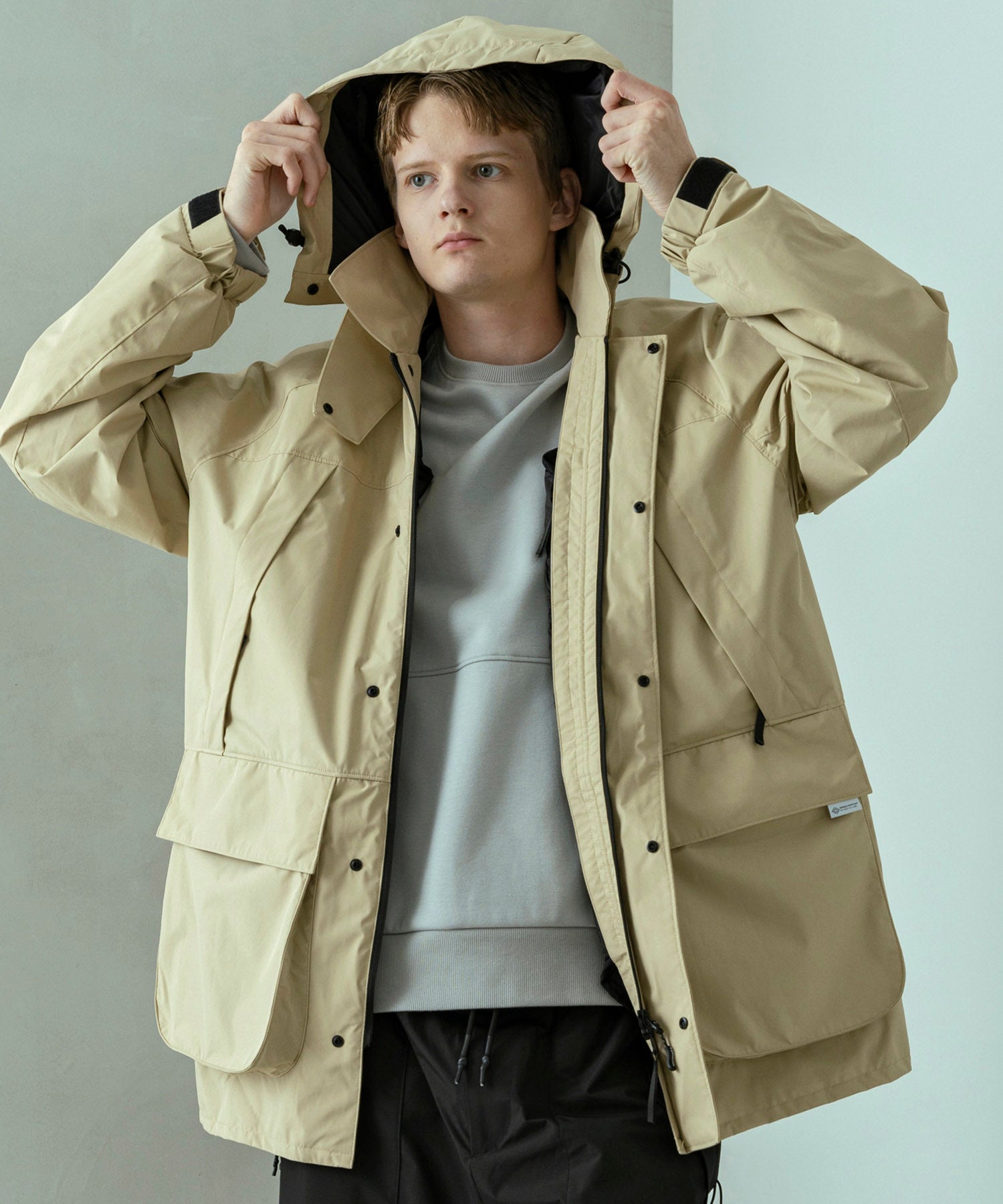 【MENS】FISHERMANS DOWN COAT フィッシャーマンズダウンコート / WINDSTOPPER(R) プロダクト by GORE TEX LABS / +phenix(プラスフェニックス)