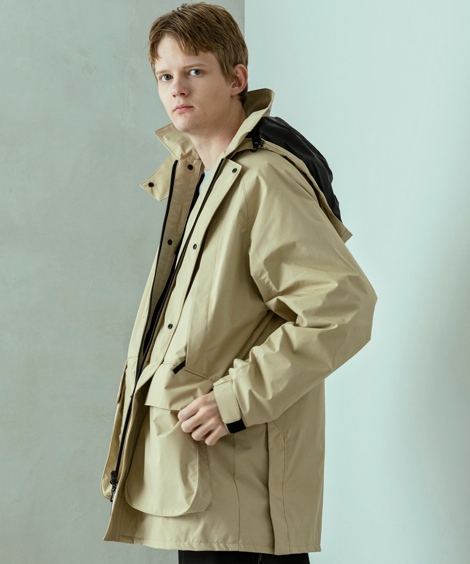 【MENS】FISHERMANS DOWN COAT フィッシャーマンズダウンコート / WINDSTOPPER(R) プロダクト by GORE TEX LABS / +phenix(プラスフェニックス)