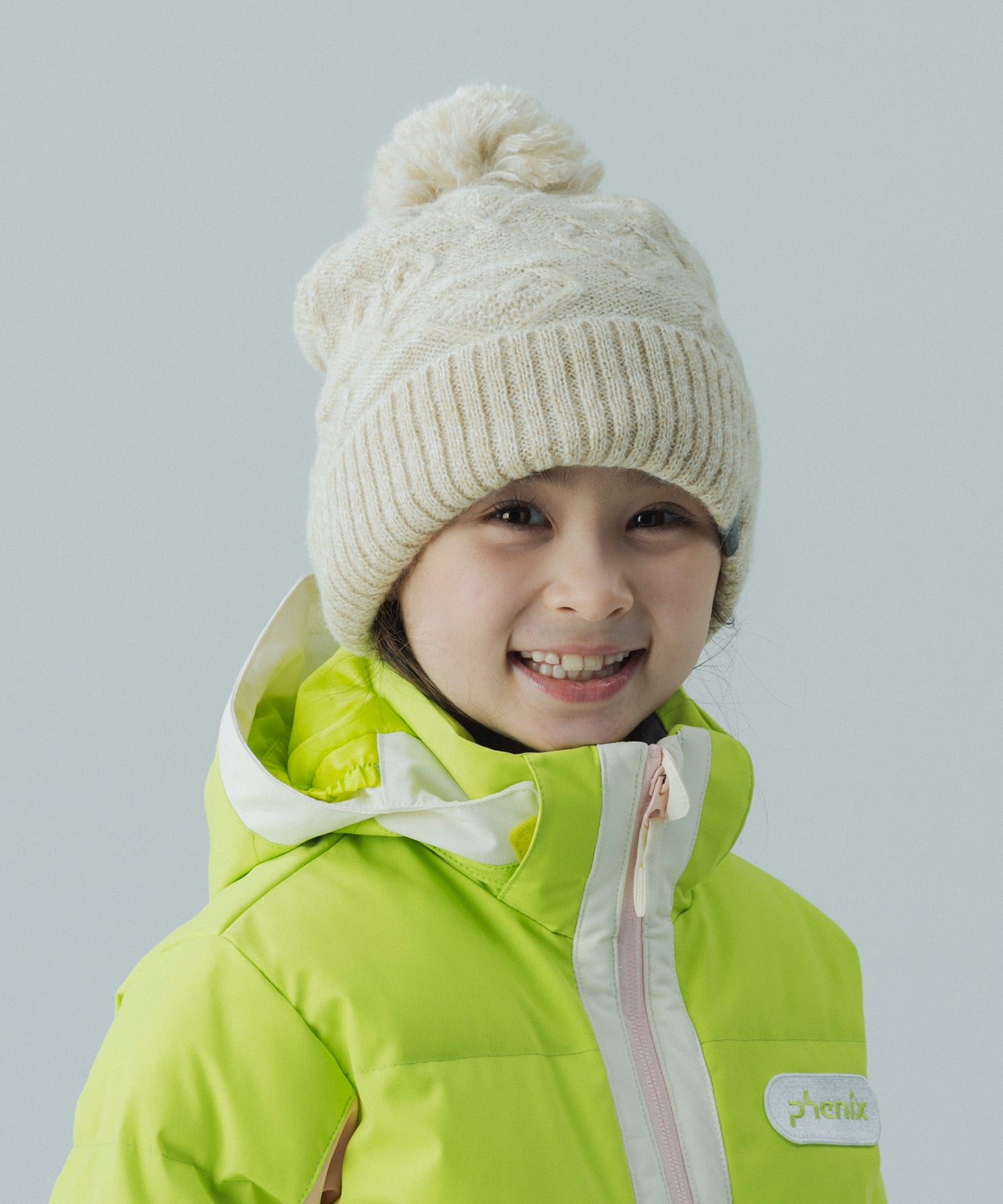 【KIDS/JUNIOR】Heart Pattern Knit Cap / ハートパターンニットキャップ / phenix スキーウェア 26AW
