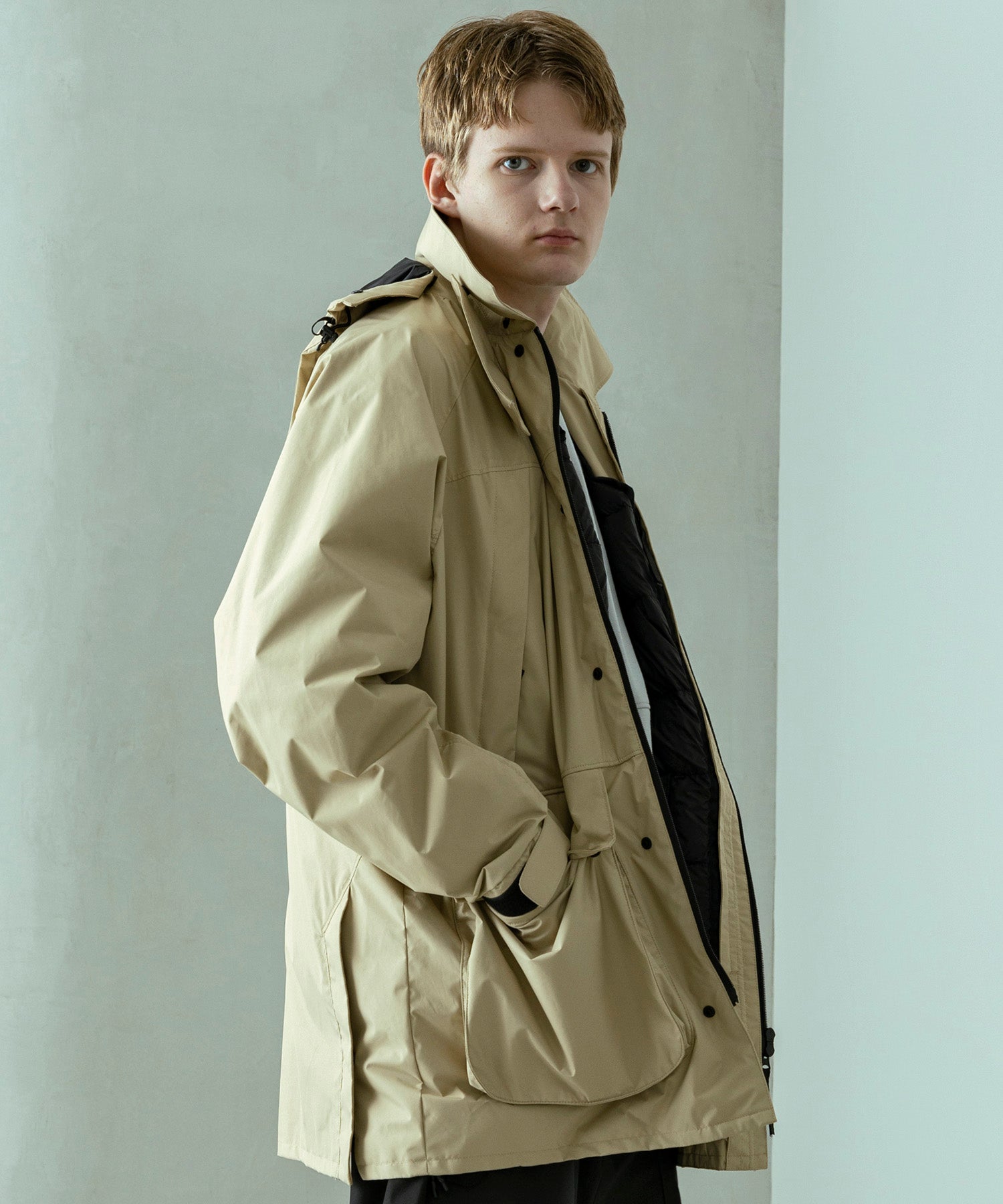 【MENS】FISHERMANS DOWN COAT フィッシャーマンズダウンコート / WINDSTOPPER(R) プロダクト by GORE TEX LABS / +phenix(プラスフェニックス)