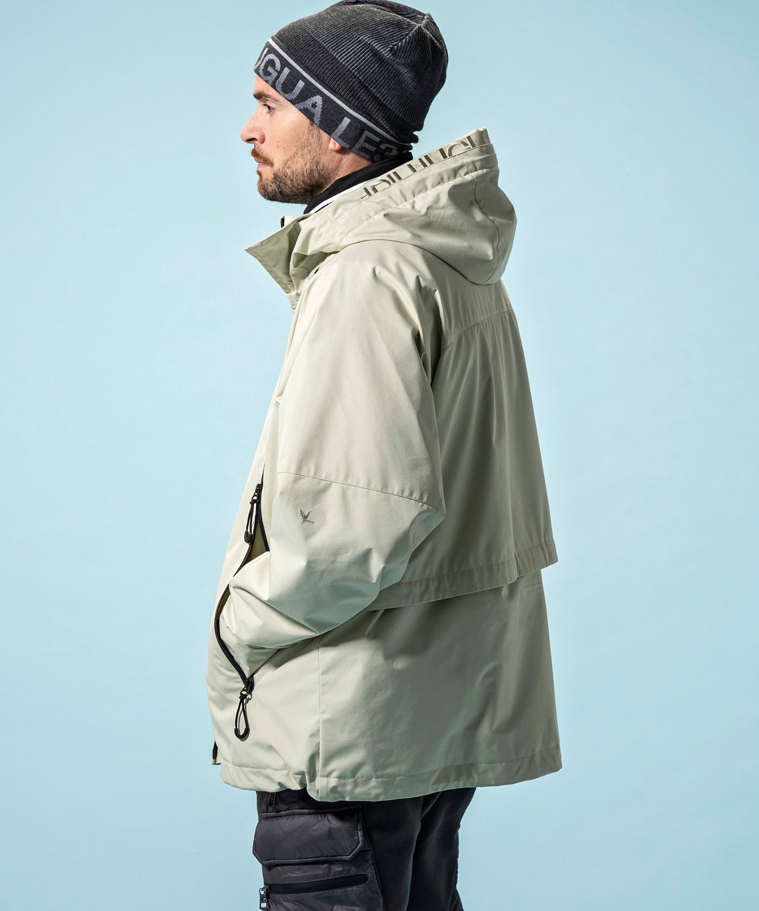 【MENS】GTX HOODED LAYER SNOW JACKET フーデッドレイヤースノージャケット / WINDSTOPPER(R) プロダクト by GORE-TEX LABS /ウィンドストッパー/ゴアテックス/1PIU1UGUALE3 RELAX × +phenix(ウノピゥウノウグァーレトレ リラックス)