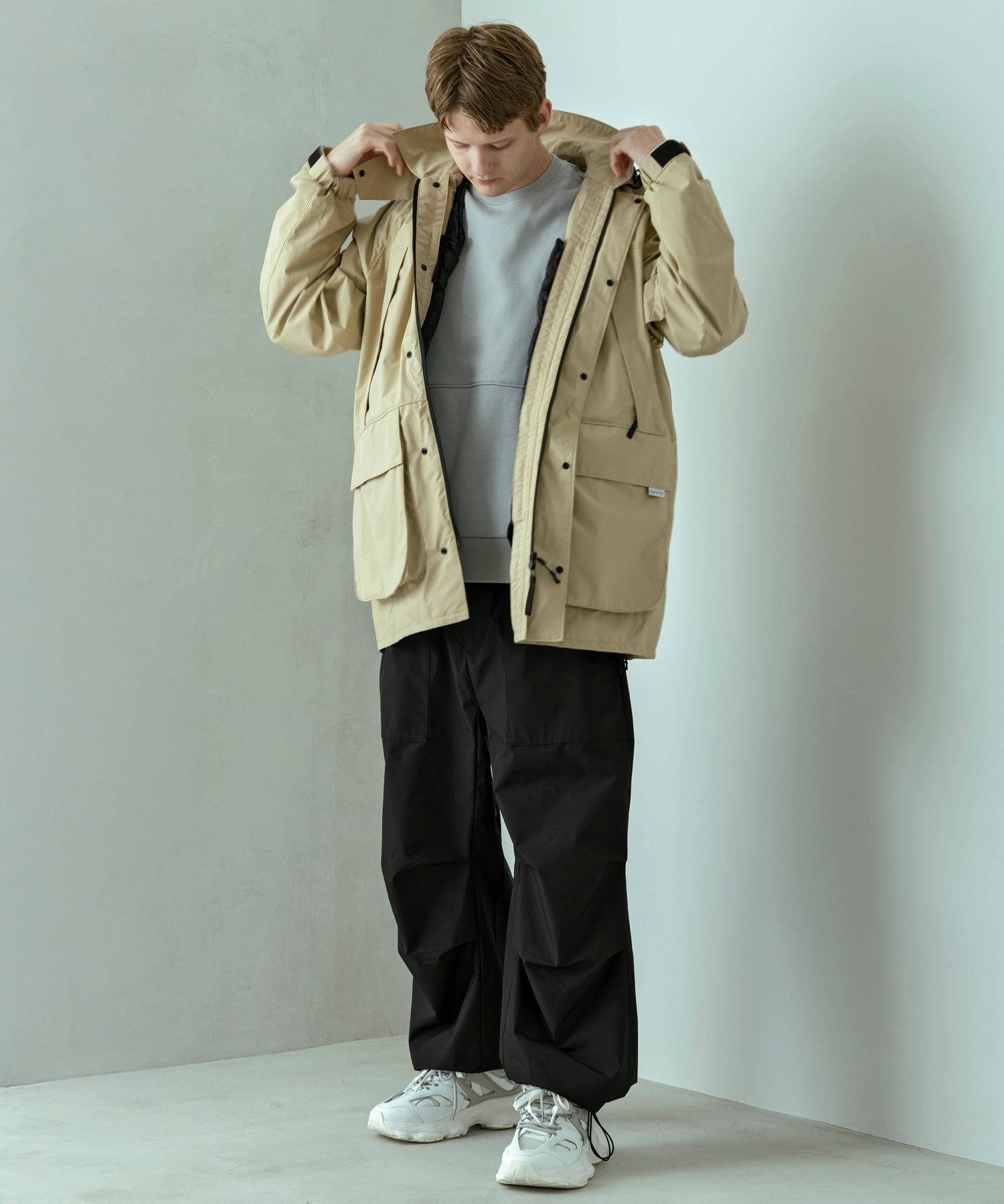 【MENS】FISHERMANS DOWN COAT フィッシャーマンズダウンコート / WINDSTOPPER(R) プロダクト by GORE TEX LABS / +phenix(プラスフェニックス)
