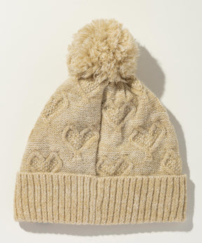 【KIDS/JUNIOR】Heart Pattern Knit Cap / ハートパターンニットキャップ / phenix スキーウェア 26AW