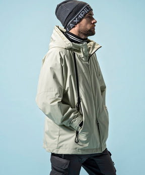 【MENS】GTX HOODED LAYER SNOW JACKET フーデッドレイヤースノージャケット / WINDSTOPPER(R) プロダクト by GORE-TEX LABS /ウィンドストッパー/ゴアテックス/1PIU1UGUALE3 RELAX × +phenix(ウノピゥウノウグァーレトレ リラックス)
