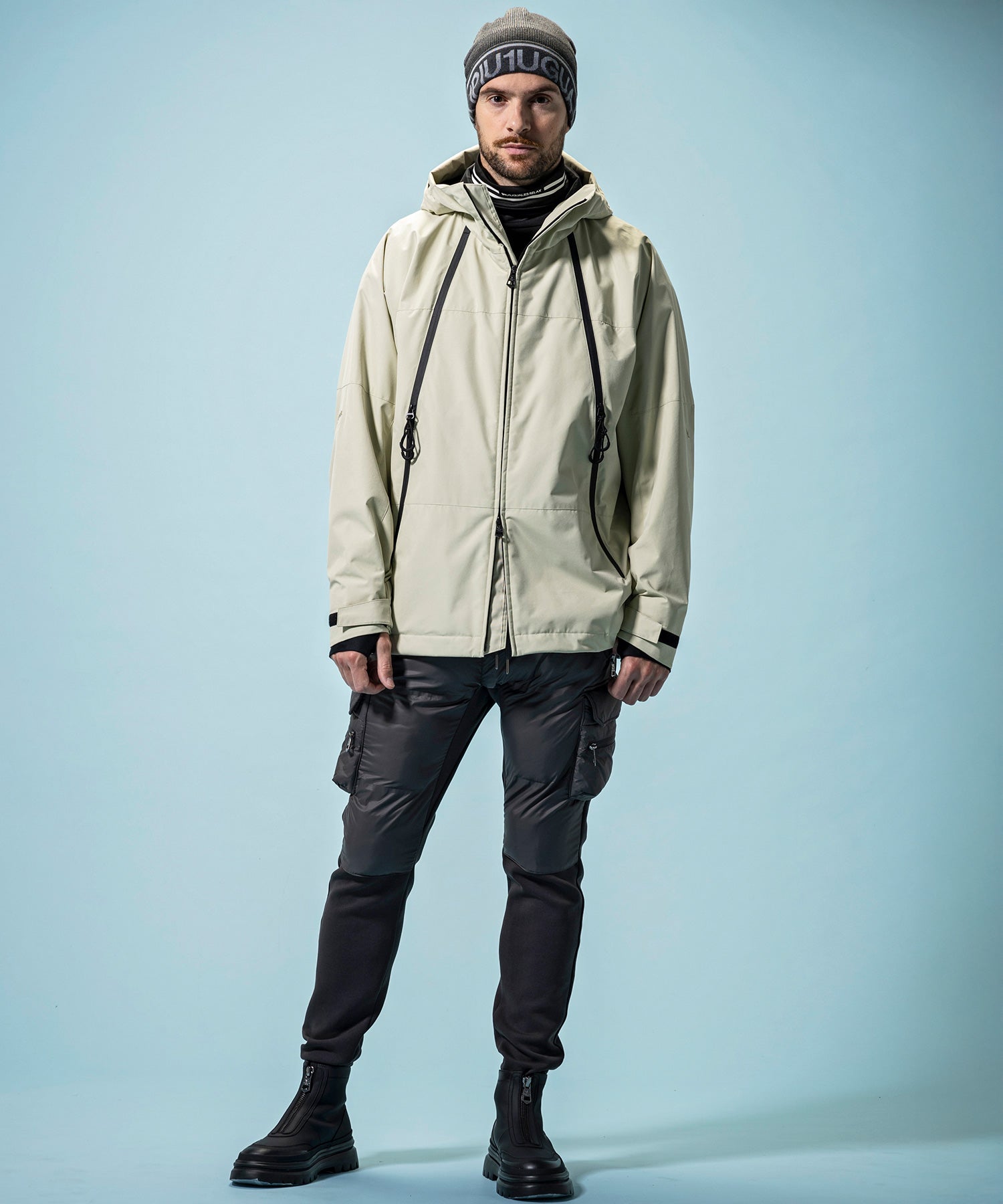 【MENS】GTX HOODED LAYER SNOW JACKET フーデッドレイヤースノージャケット / WINDSTOPPER(R) プロダクト by GORE-TEX LABS /ウィンドストッパー/ゴアテックス/1PIU1UGUALE3 RELAX × +phenix(ウノピゥウノウグァーレトレ リラックス)