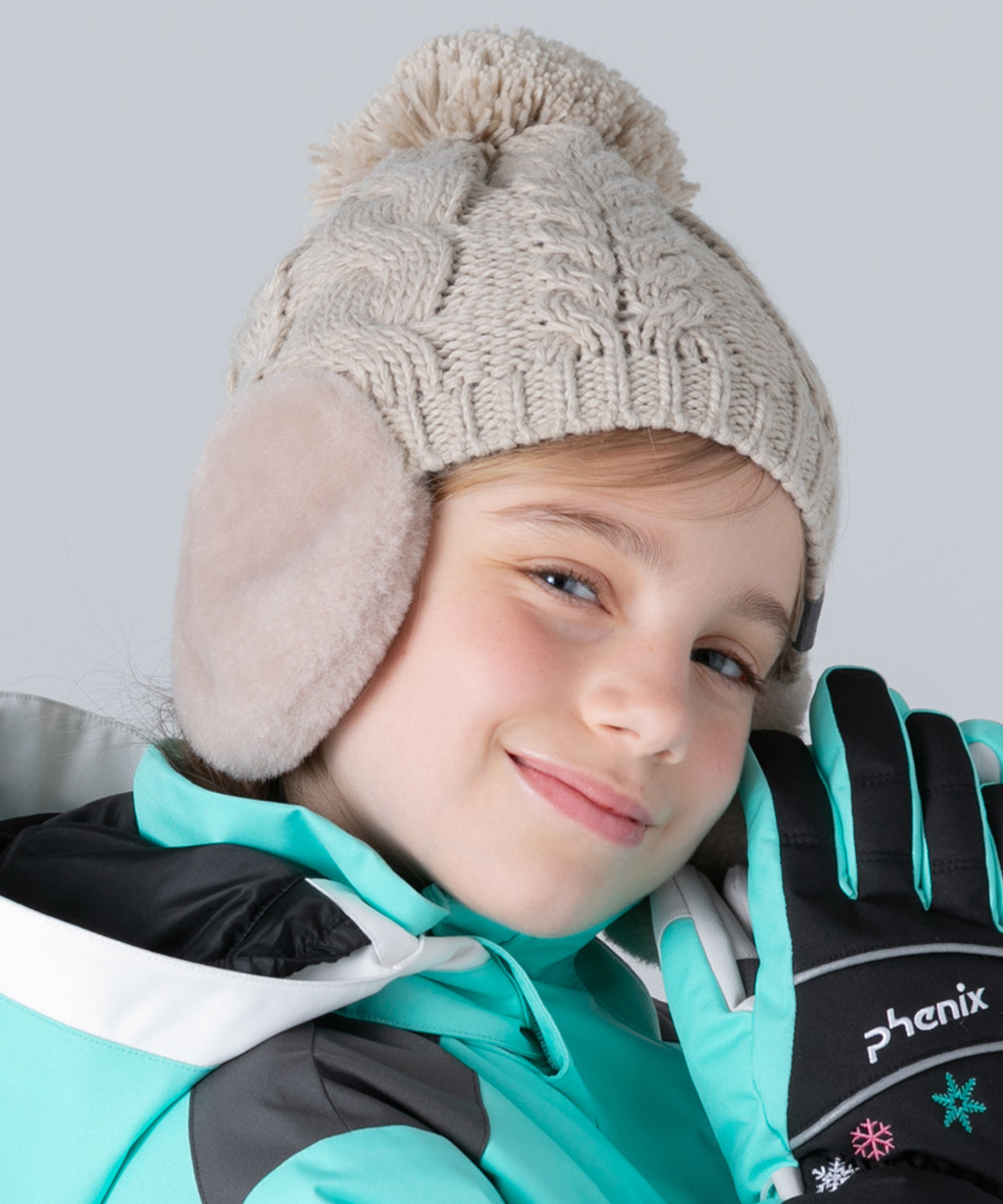 【KIDS/JUNIOR】Low Gauge Earflap Watch Hat  ローゲージイヤーフラップニットハット /phenixスキーウェア 25AW