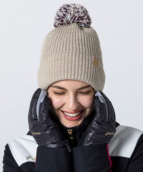 【WOMENS】 Mix Pompon Bright Watch Hat  ミックスポンポンブライトニットハット /phenixスキーウェア 25AW