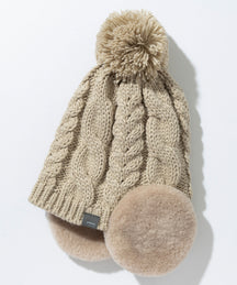 【KIDS/JUNIOR】Low Gauge Earflap Watch Hat  ローゲージイヤーフラップニットハット /phenixスキーウェア 25AW