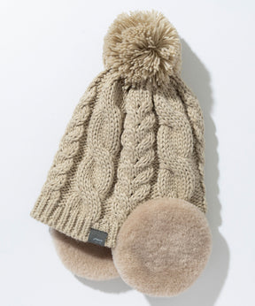【KIDS/JUNIOR】Low Gauge Earflap Watch Hat  ローゲージイヤーフラップニットハット /phenixスキーウェア 25AW