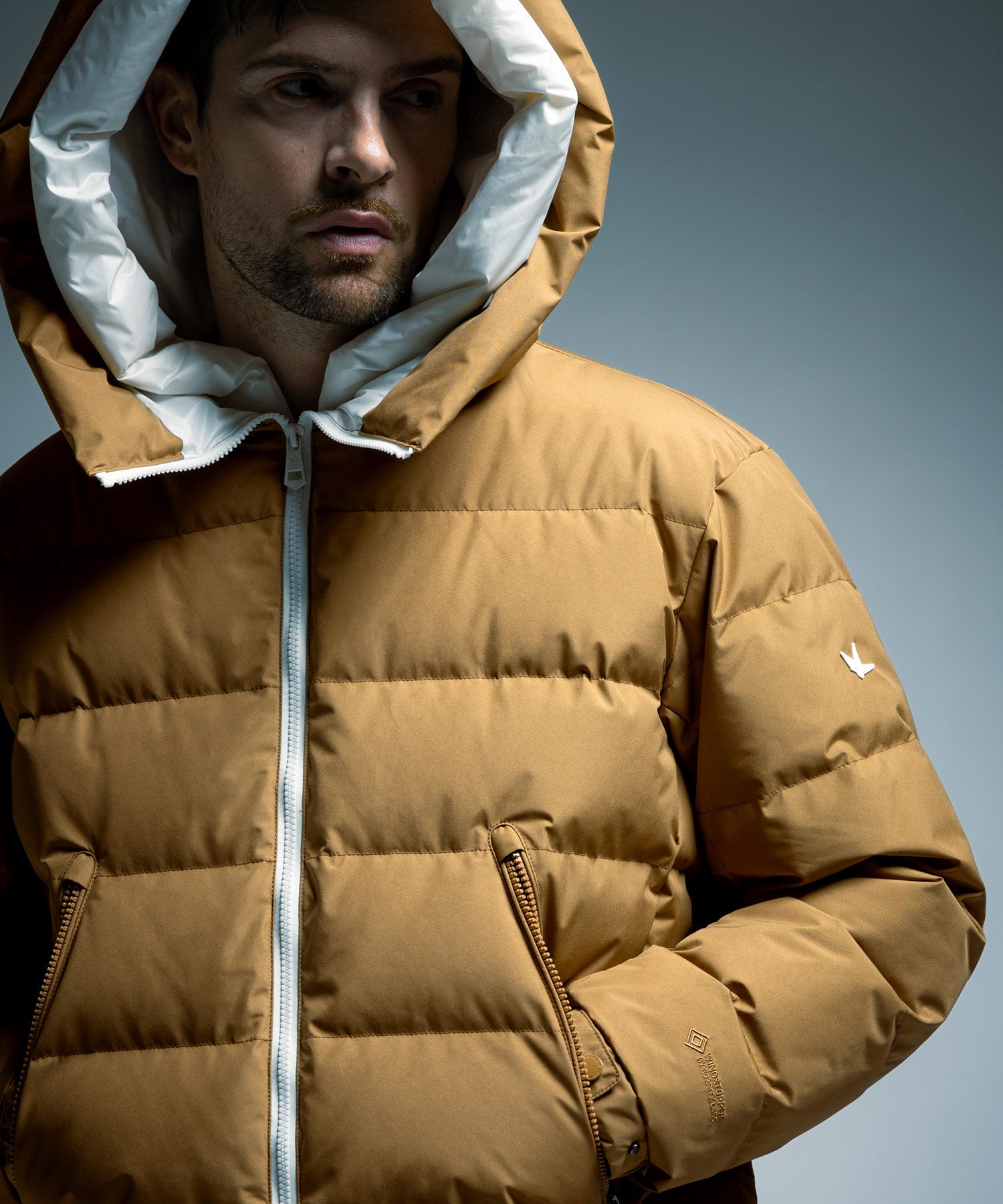 【10月中旬お届け予約商品】DOUBLE HOOD DOWN JACKET ダブルフードダウンジャケット / WINDSTOPPER® PRODUCTS BY GORE-TEX LABS