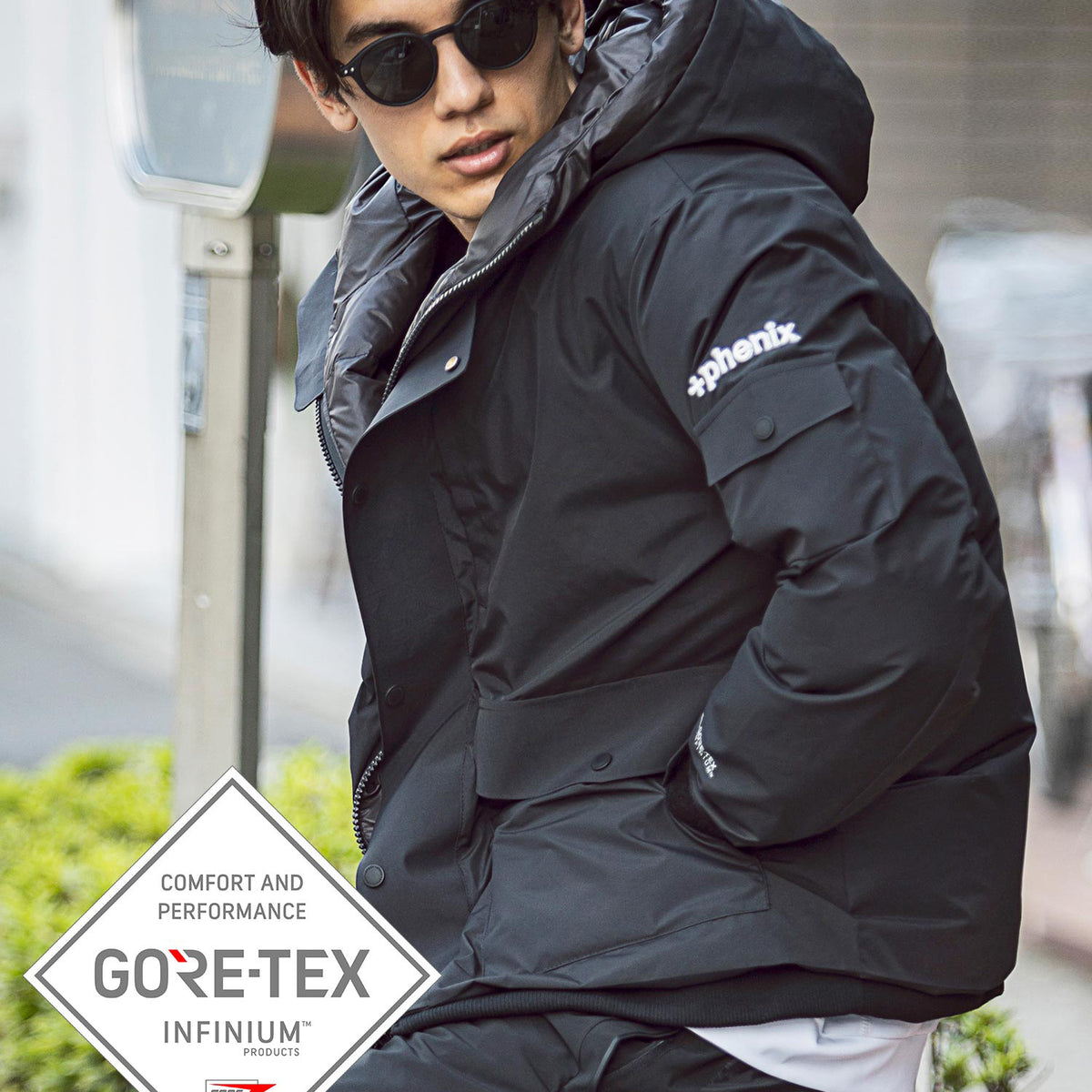 【再入荷】【MENS】ゴアテックスダウンジャケット GORE-TEX INFINIUM down jacket WINDSTOPPER(R)  プロダクト by GORE TEX LABS ゴアテックスウェア | +phenix(プラスフェニックス)