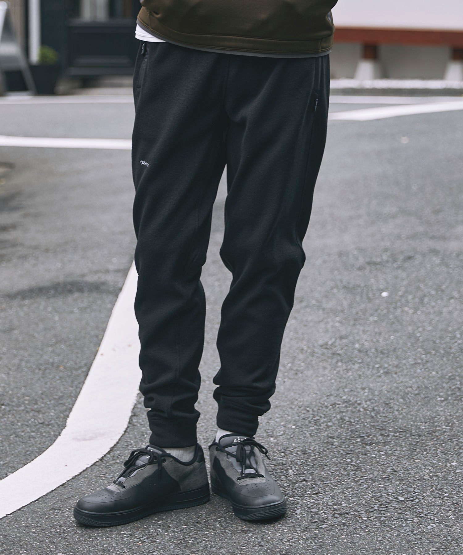 【MENS】MELANGE FLEECE PANTS メランジ フリース パンツ +phenix(プラスフェニックス)　