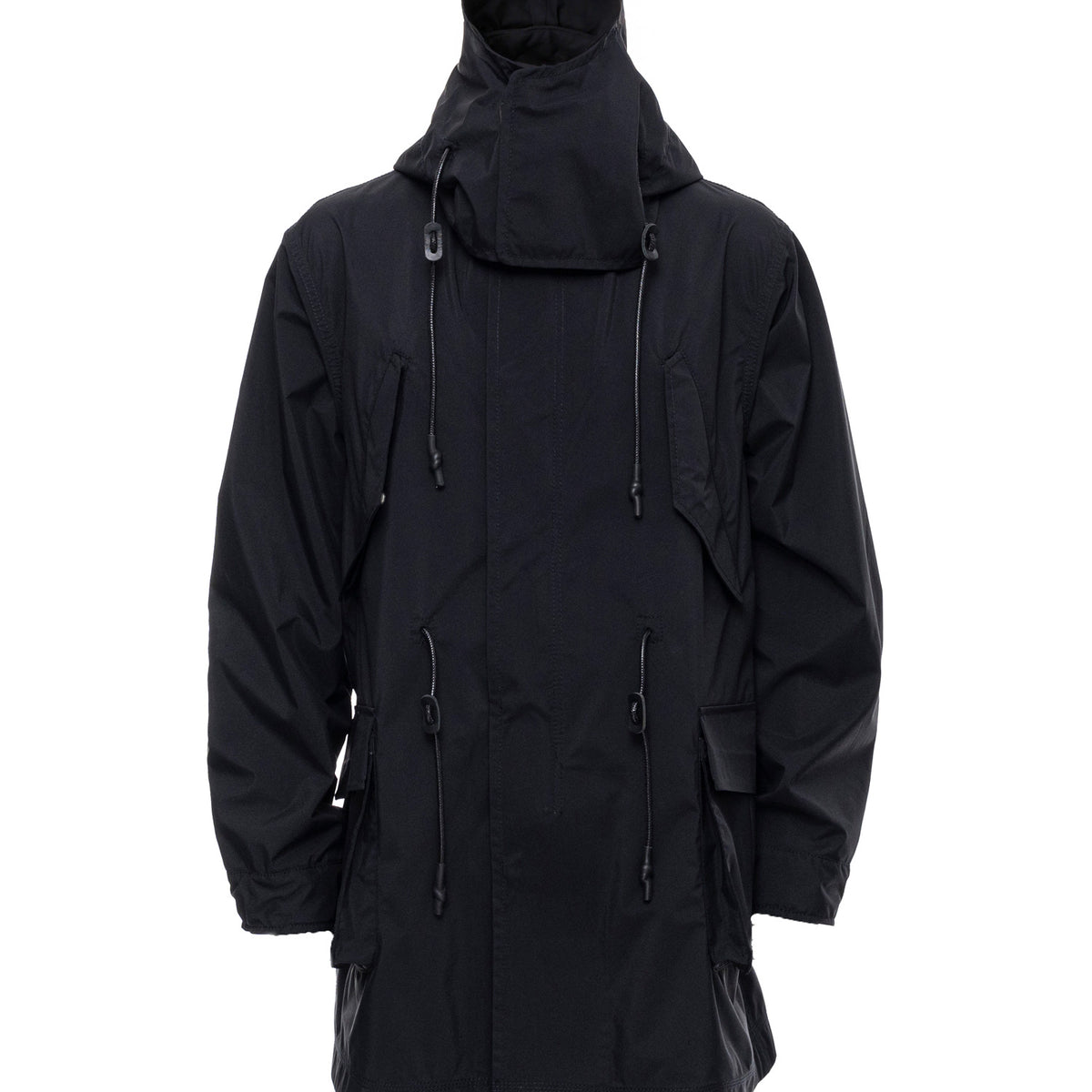帝京大学フード付きジャケット 黒 COAT, TYPE P-001 / GORE-TEX FIELD TECH JACKET - 1月中旬お届け