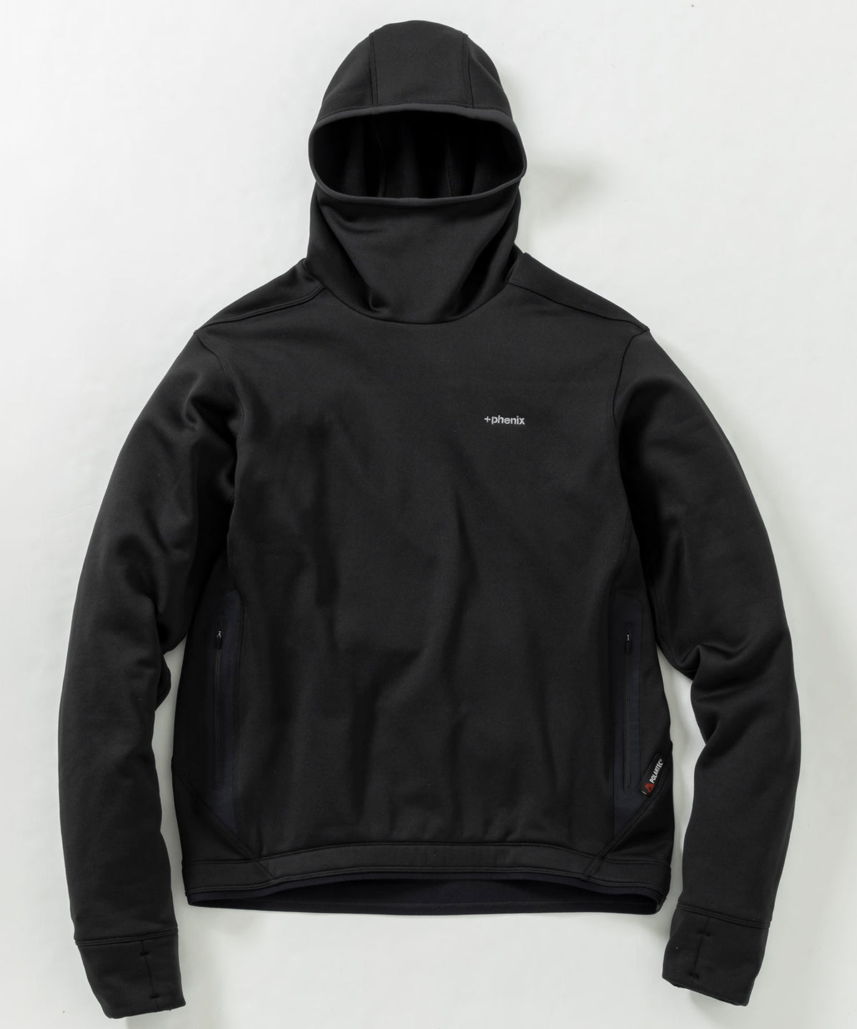 【MENS】POWER STRETCH PULL OVER HOODY パワーストレッチ プルオーバー フーディー / POLARTEC ポーラテック / +phenix(プラスフェニックス)