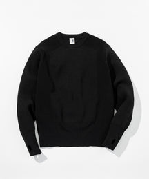 【MENS】HYBRID KNITTED LONG RIB PULL OVER  ハイブリッドニット ロングリブプルオーバー / +phenix(プラスフェニックス)