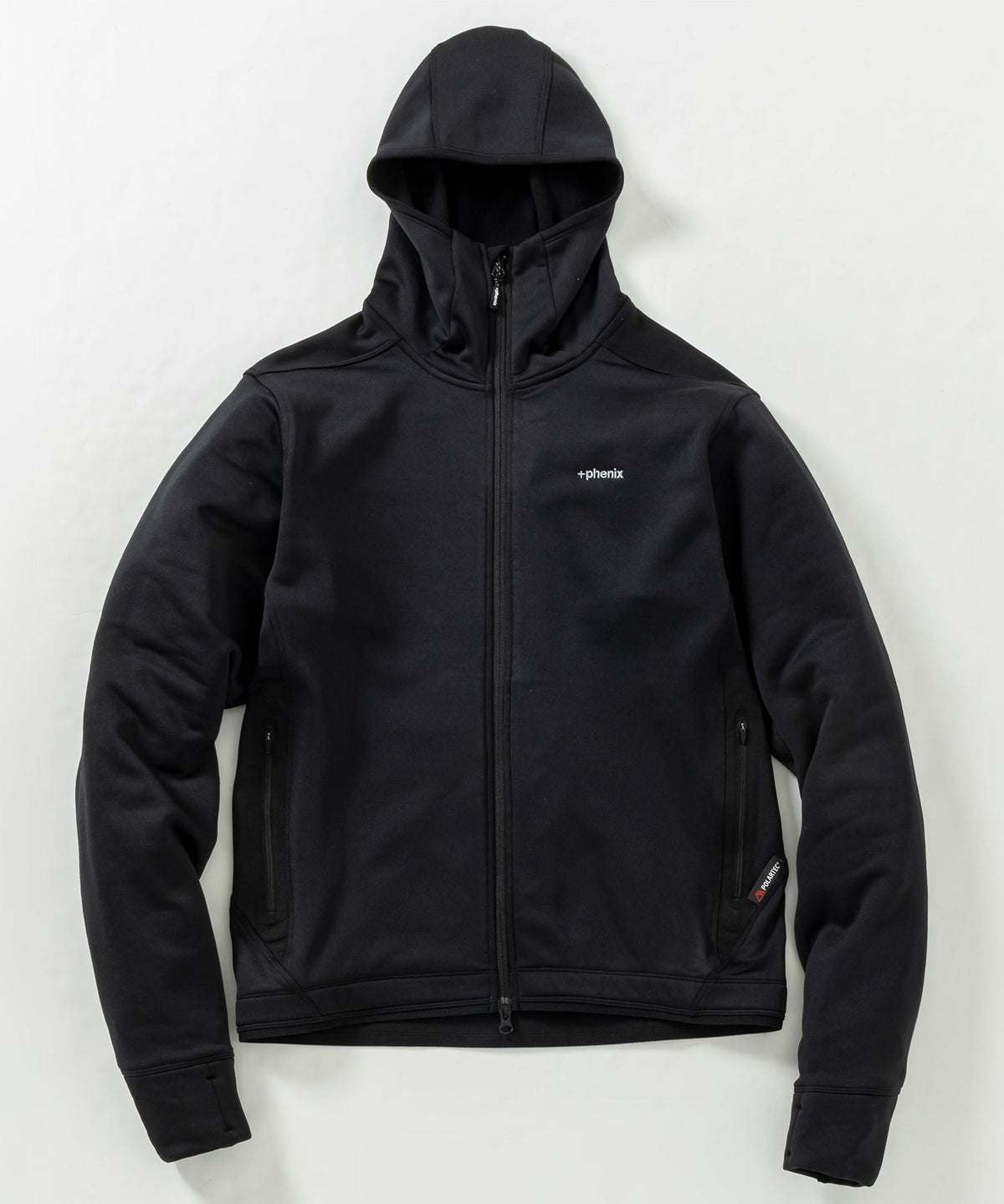 【MENS】POWER STRETCH ZIP UP HOODY パワーストレッチ ジップアップ フーディー / POLARTEC ポーラテック / +phenix(プラスフェニックス)