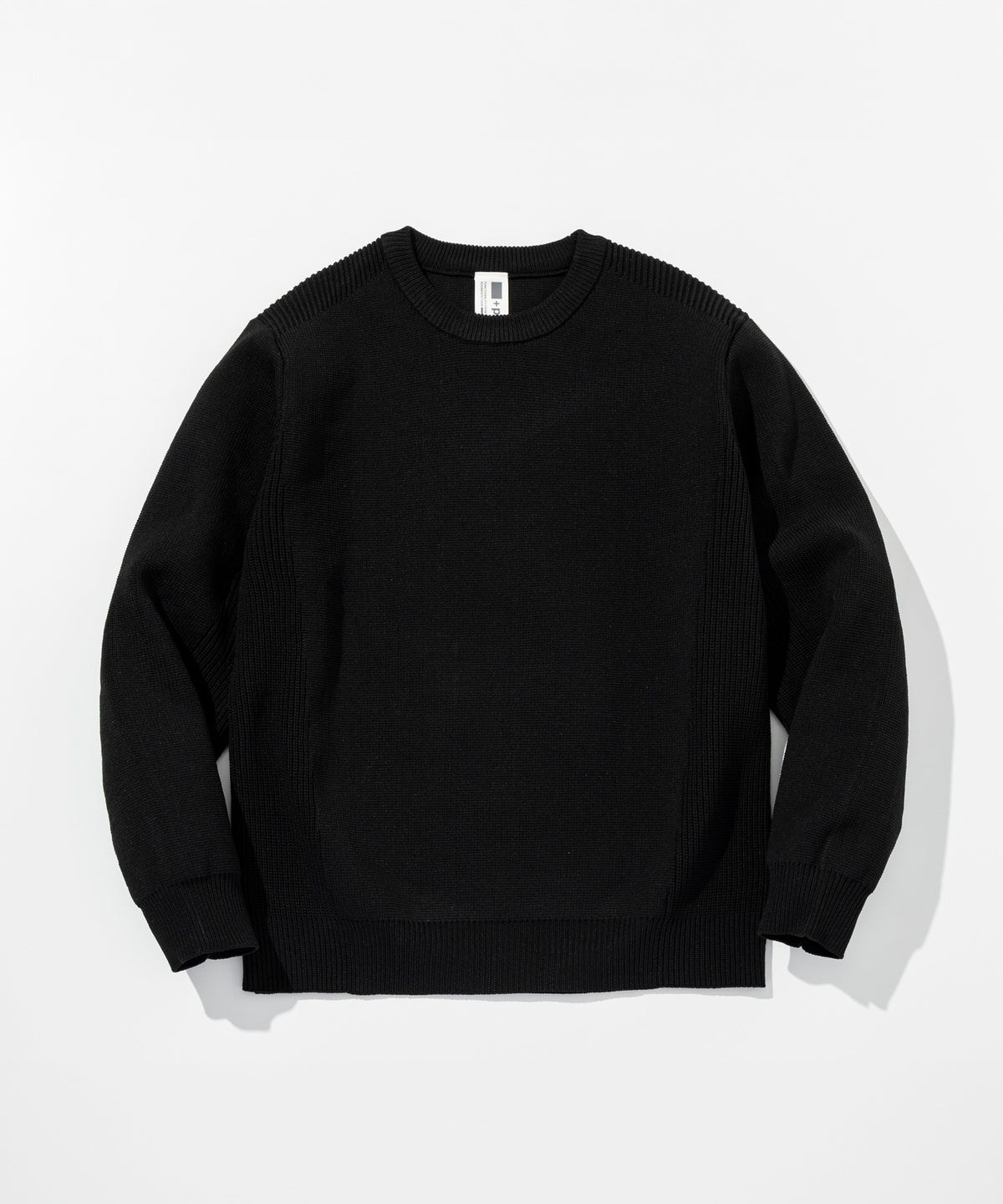 【MENS】HYBRID KNITTED LONG SLEEVE PULL OVER  ハイブリッドニット ロングスリーブプルオーバー / +phenix(プラスフェニックス)