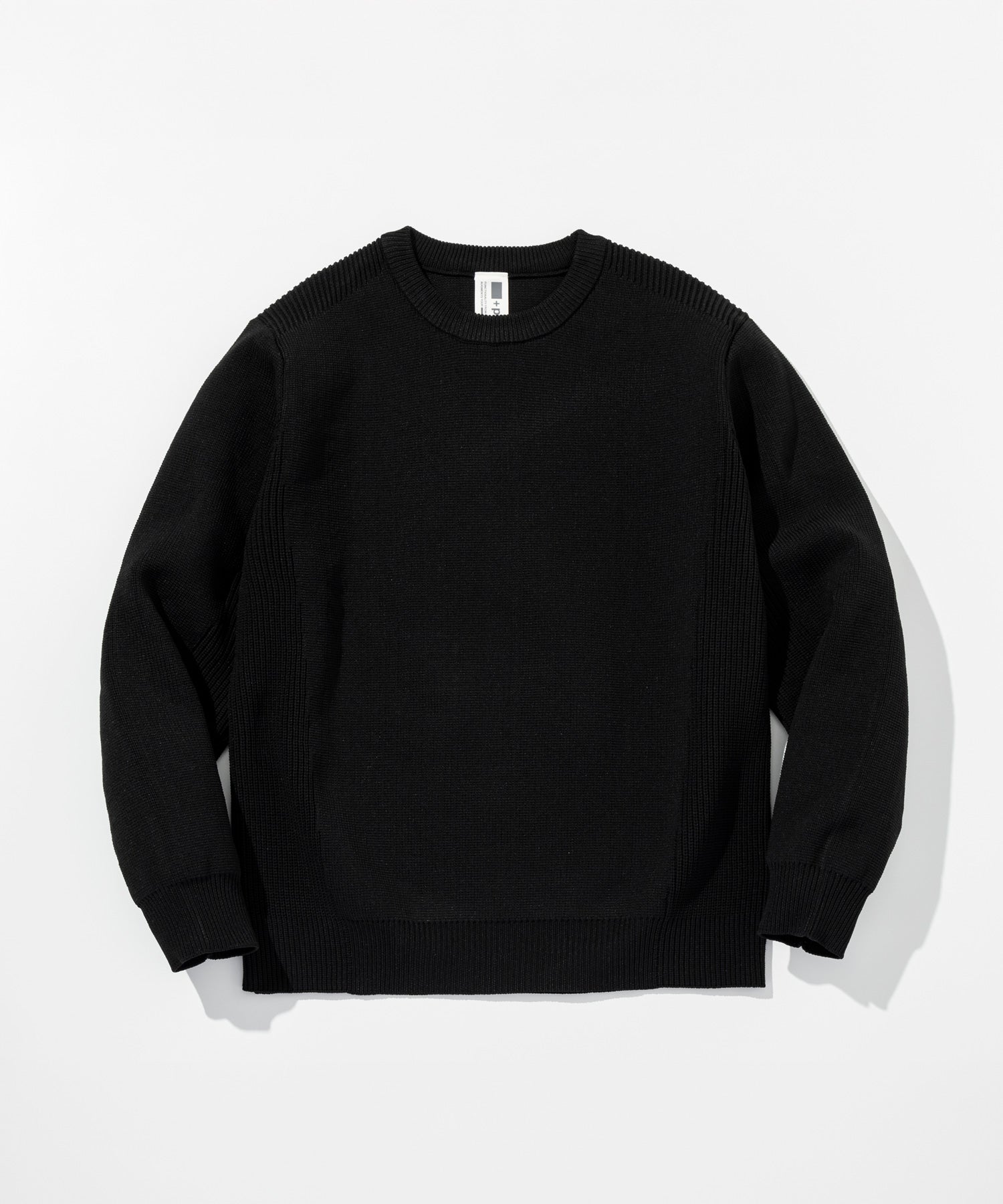 【MENS】HYBRID KNITTED LONG SLEEVE PULL OVER  ハイブリッドニット ロングスリーブプルオーバー / +phenix(プラスフェニックス)