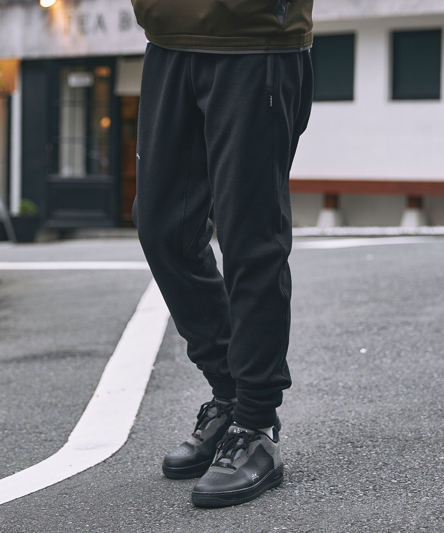 【MENS】MELANGE FLEECE PANTS メランジ フリース パンツ +phenix(プラスフェニックス)　