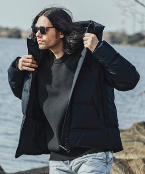 【MENS】FUSED QUILTING DOWN JACKET ヒューズド キルティング ダウンジャケット ウィンドストッパー / WINDSTOPPER(R) プロダクト by GORE TEX LABS +phenix(プラスフェニックス)