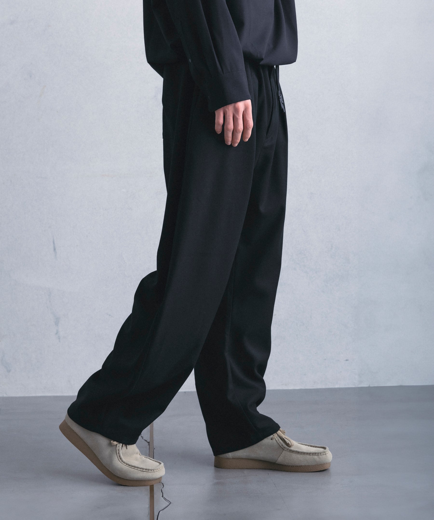 【1月中旬お届け予約商品】COCOON SILHOUETTE RELAXED PANTS コクーンシルエット リラックス パンツ