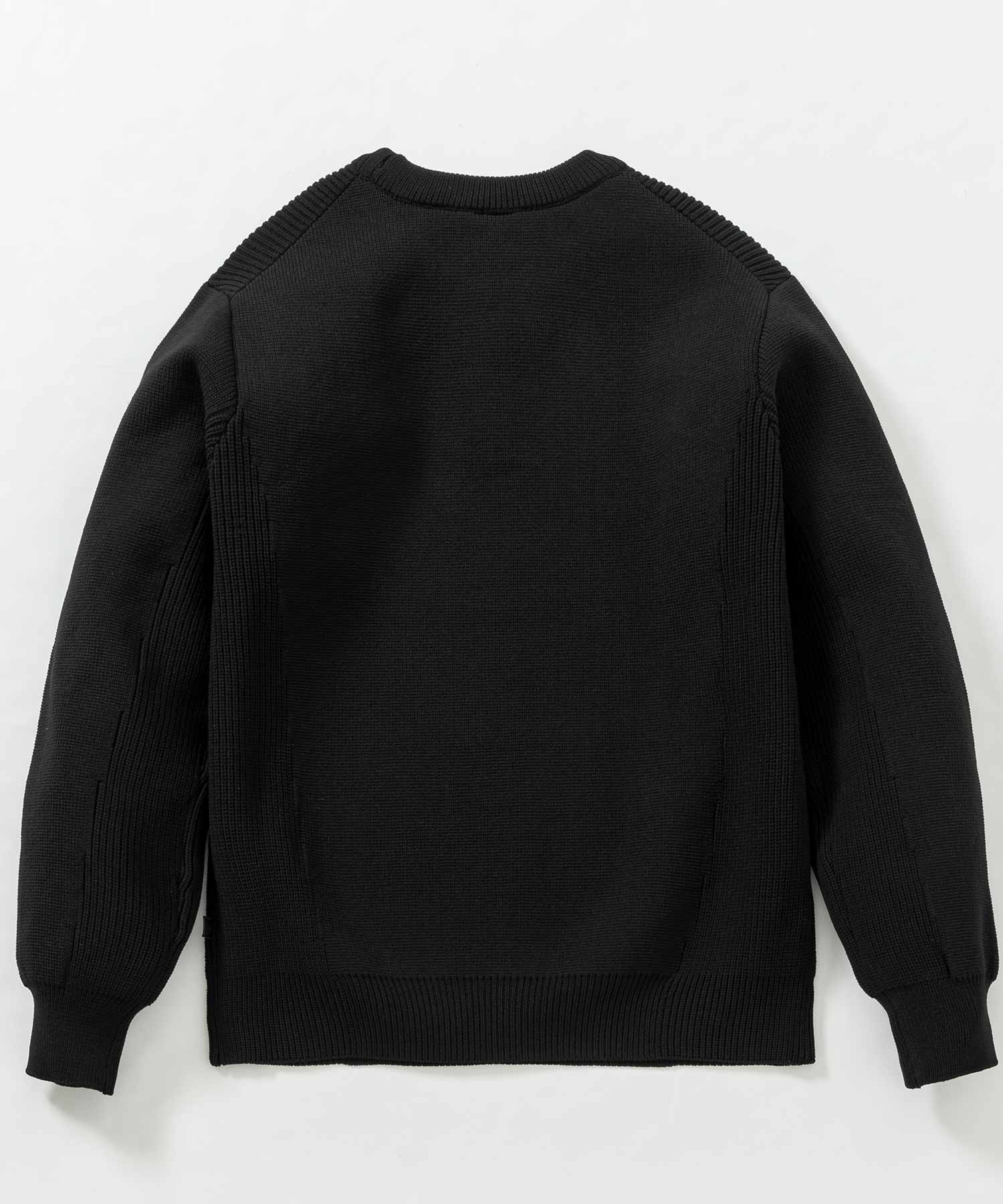 【MENS】HYBRID KNITTED LONG SLEEVE PULL OVER ハイブリッド ニット ロングスリーブ プルオーバー  +phenix(プラスフェニックス)　