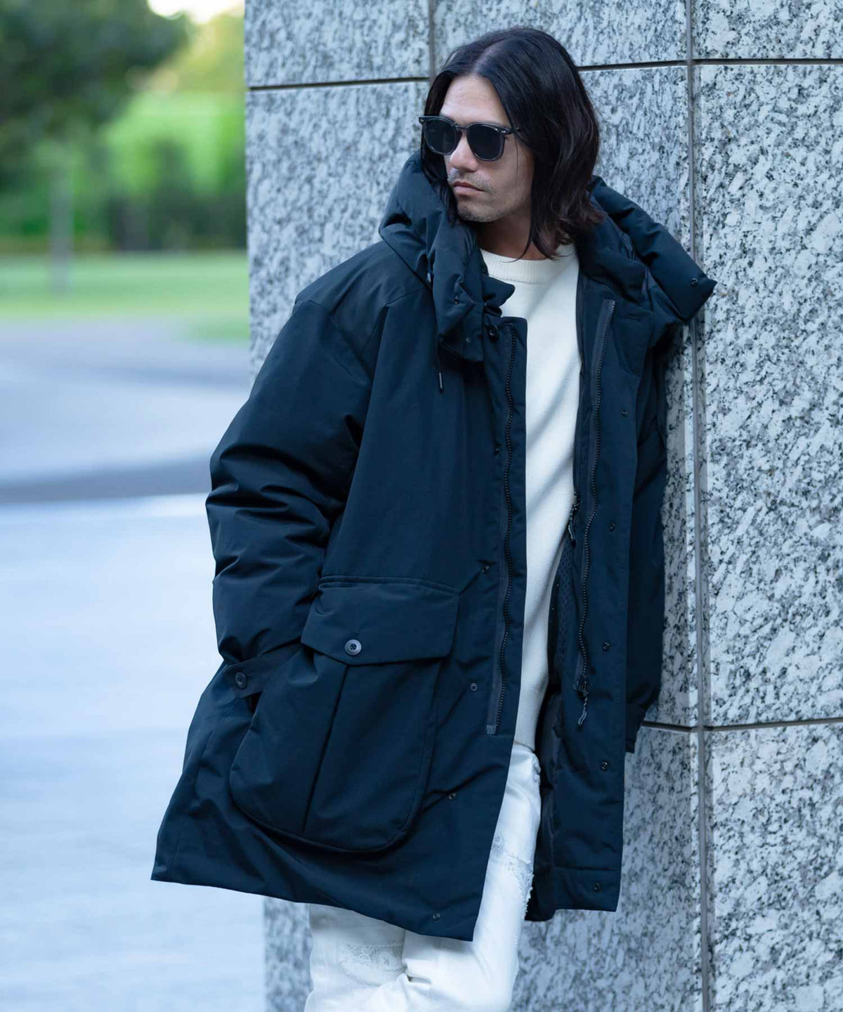 【MENS】ゴアテックスダウンコート GORE DOWN CARGO COAT /  WINDSTOPPER(R) プロダクト by GORE TEX LABS ゴアテックスウェア テックウェア アーバンアウトドア 高機能ウェア +phenix(プラスフェニックス)