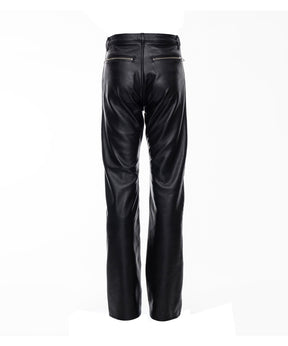 TKMT - TROUSERS, TYPE P-003 / WATERPROOF SLIM COW LEATHER PANTS　-　1月中旬お届け