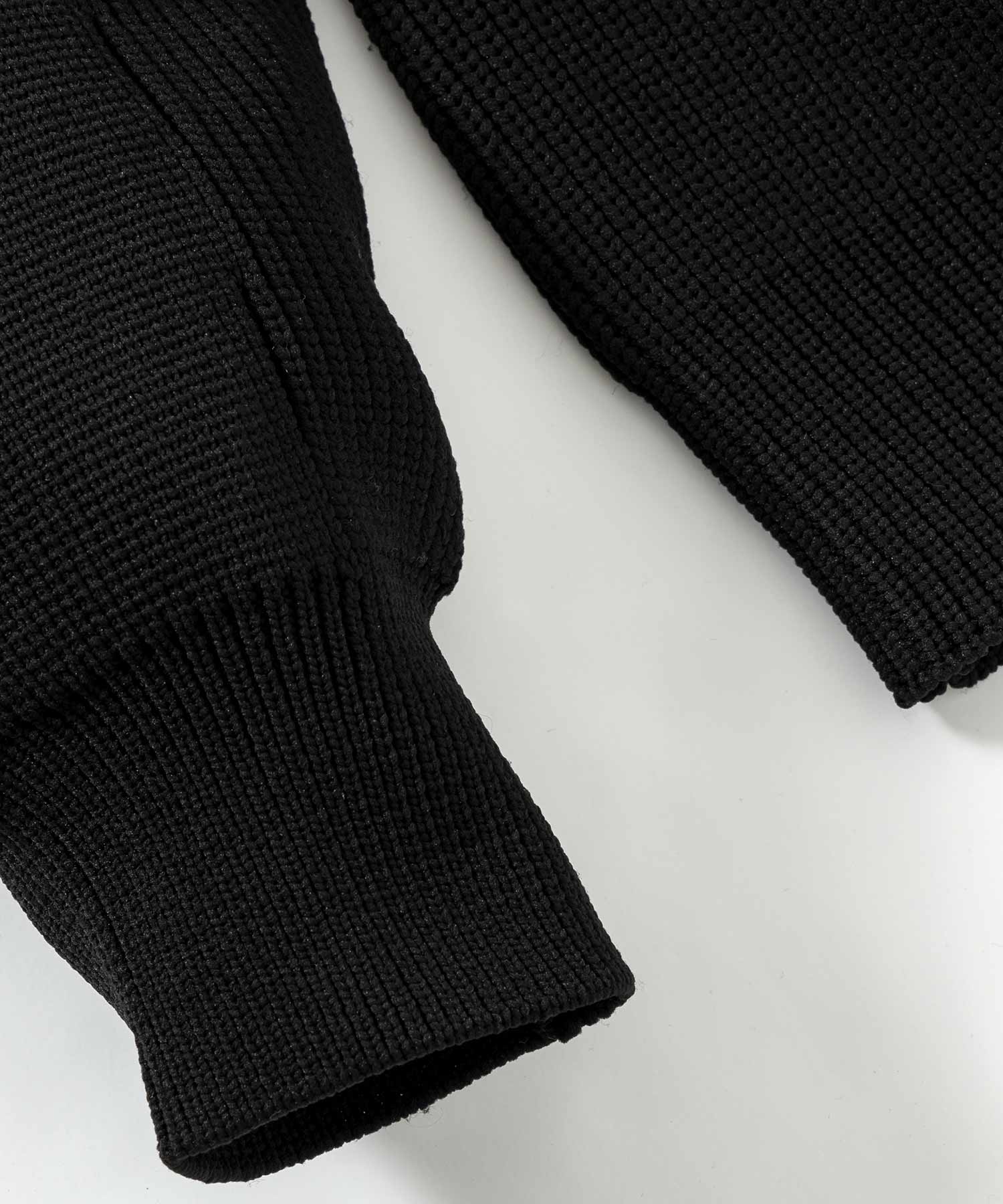 【MENS】HYBRID KNITTED LONG SLEEVE PULL OVER ハイブリッド ニット ロングスリーブ プルオーバー  +phenix(プラスフェニックス)　