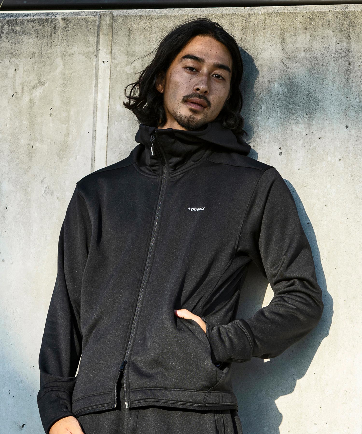 【MENS】POWER STRETCH ZIP UP HOODY パワーストレッチ ジップアップ フーディー / POLARTEC ポーラテ