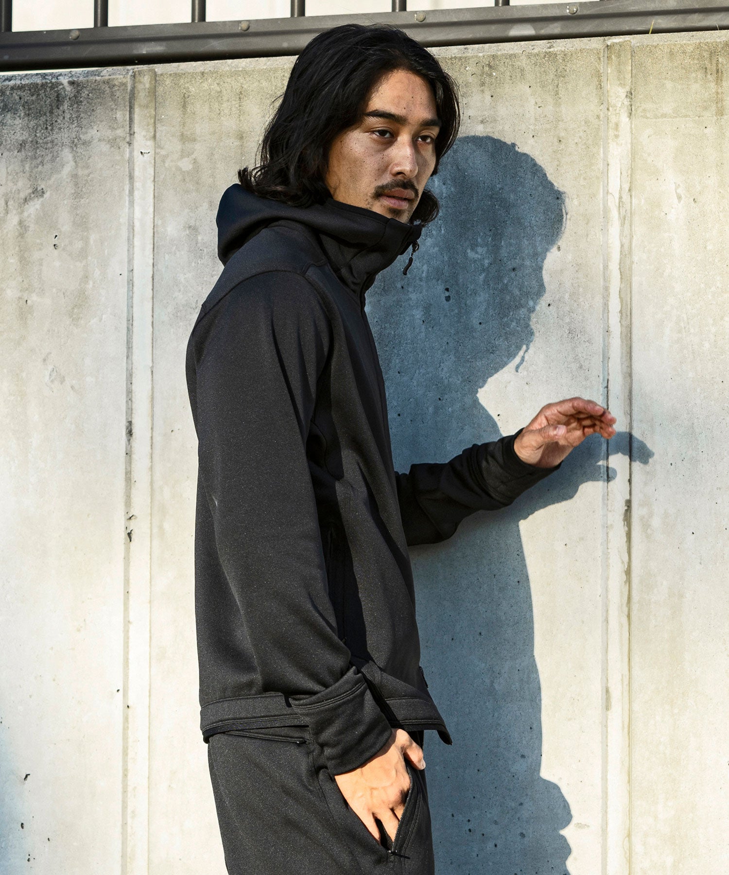 【MENS】POWER STRETCH ZIP UP HOODY パワーストレッチ ジップアップ フーディー / POLARTEC ポーラテック / +phenix(プラスフェニックス)