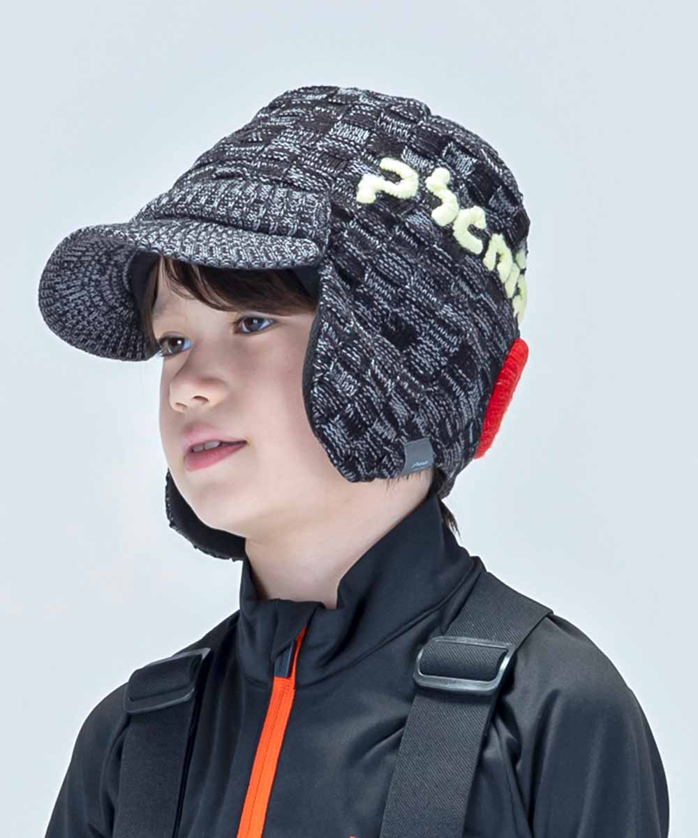 【KIDS/JUNIOR】子供用スキーウェア イヤーフラップニットハット 耳当て付き帽子 Maskman Earflap Knit Hat / Jr ACC /phenixスキーウェア23AW新作