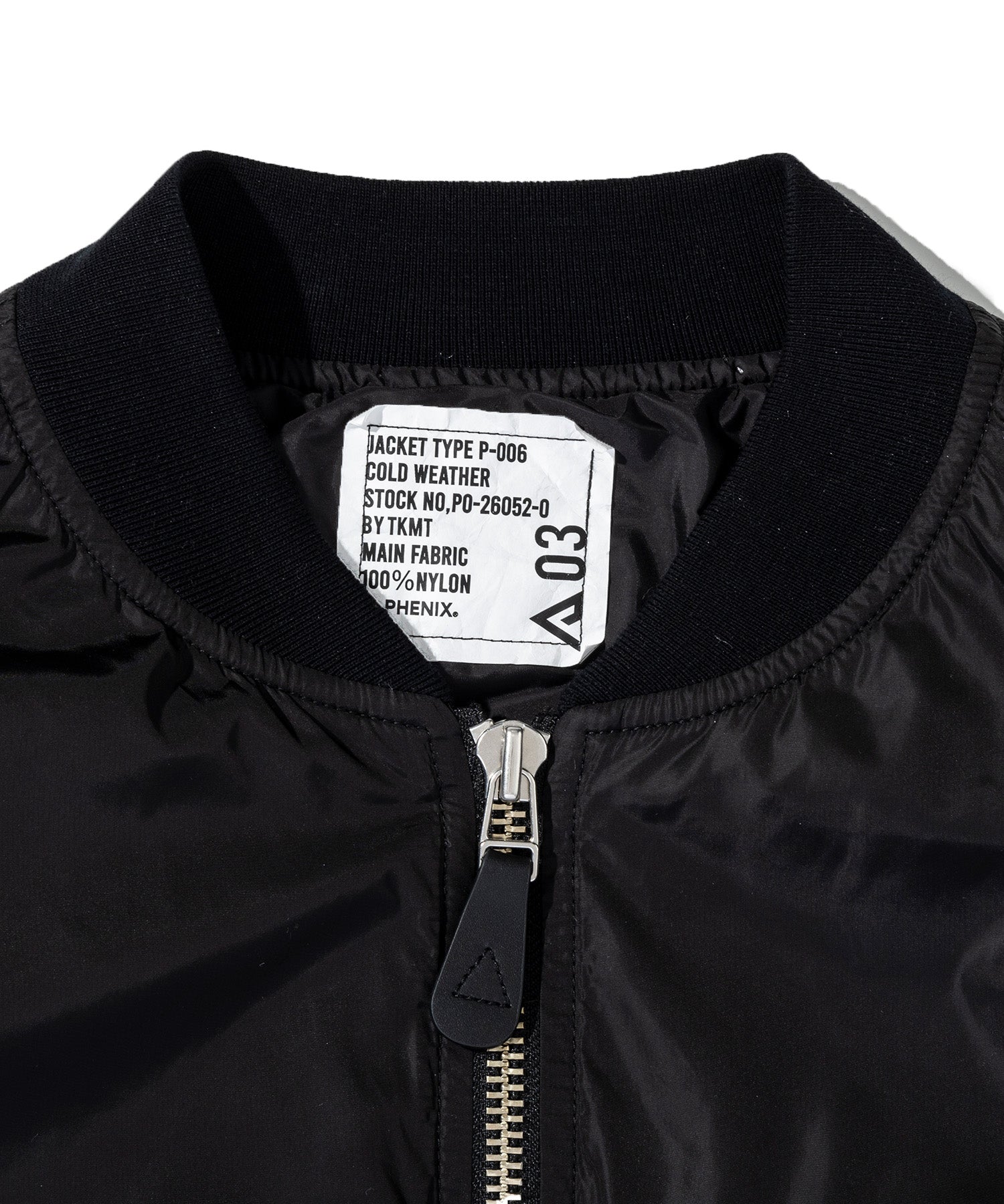 TKMT - JACKET, TYPE P-006 / QUILTED TECH MA-1 JACKET　-　1月中旬お届け